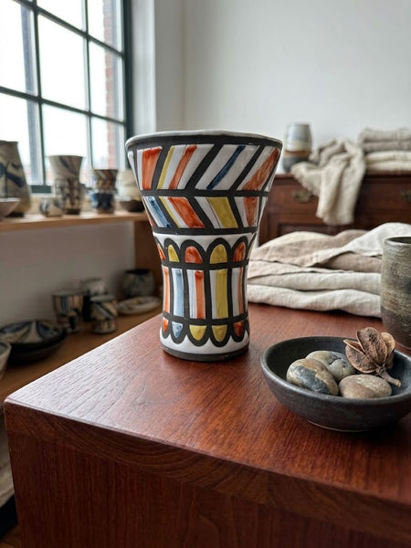 Vase coloré