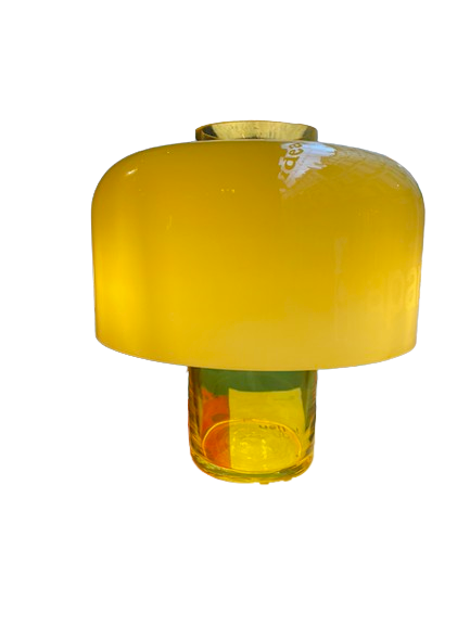 Lampe champigon jaune