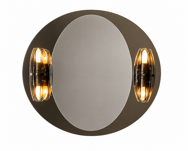 Miroir avec appliques 70's