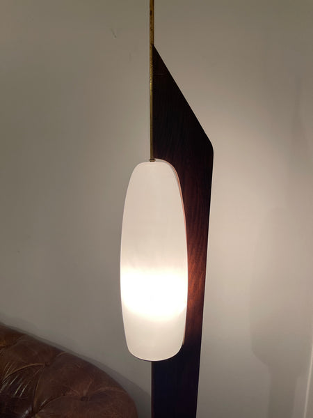 Lampadaire en chêne années 50