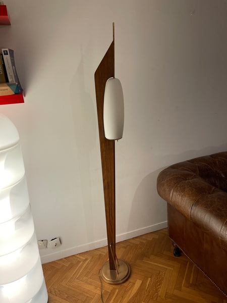 Lampadaire en chêne années 50