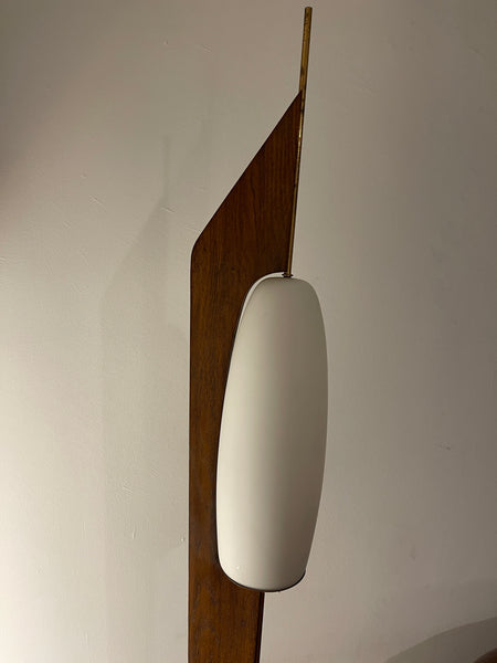 Lampadaire en chêne années 50