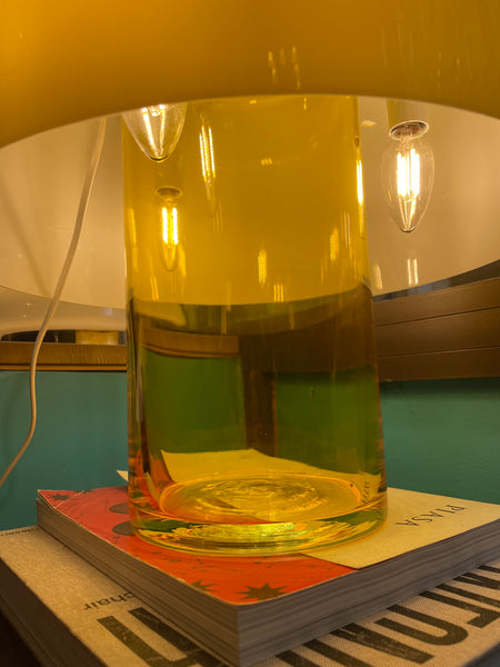 Lampe champigon jaune