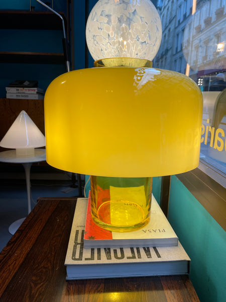 Lampe champigon jaune