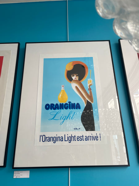 Affiche encadrée Orangina Light