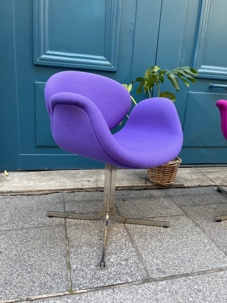 Fauteuil tulipe lila