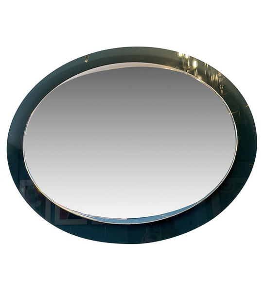 Miroir + appliques en verre fumé