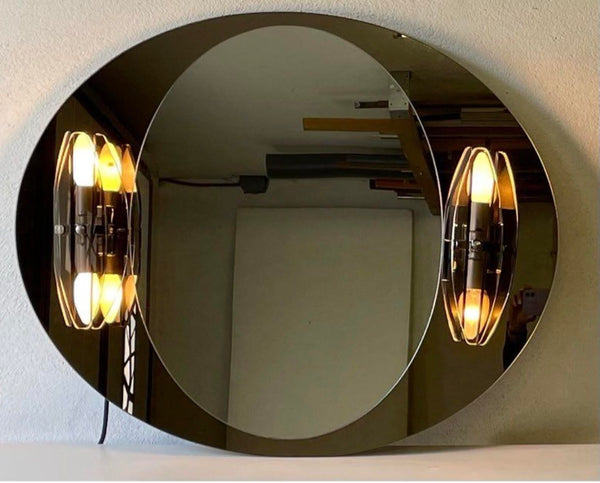 Miroir avec appliques 70's