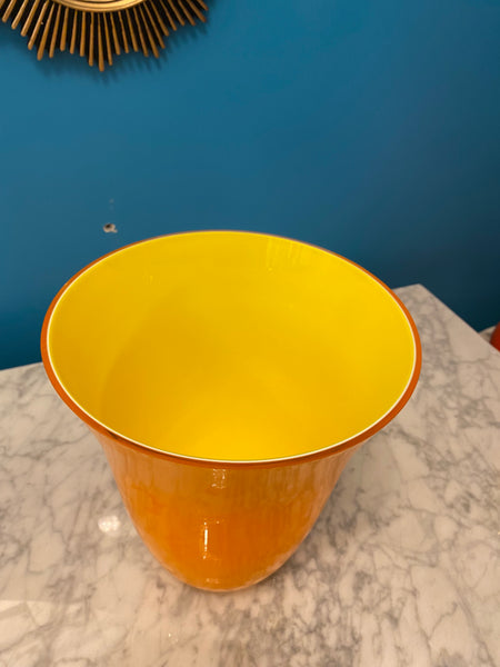 Vase orange Carlo Nason